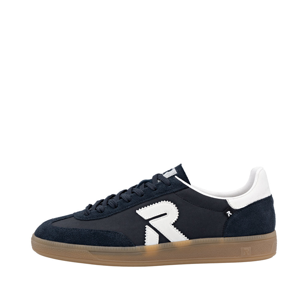 Rieker Wide Fit Navy Sports lace-up Trainer |U220016