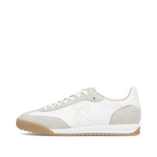 Rieker White and Grey Trendy Trainer|U400080