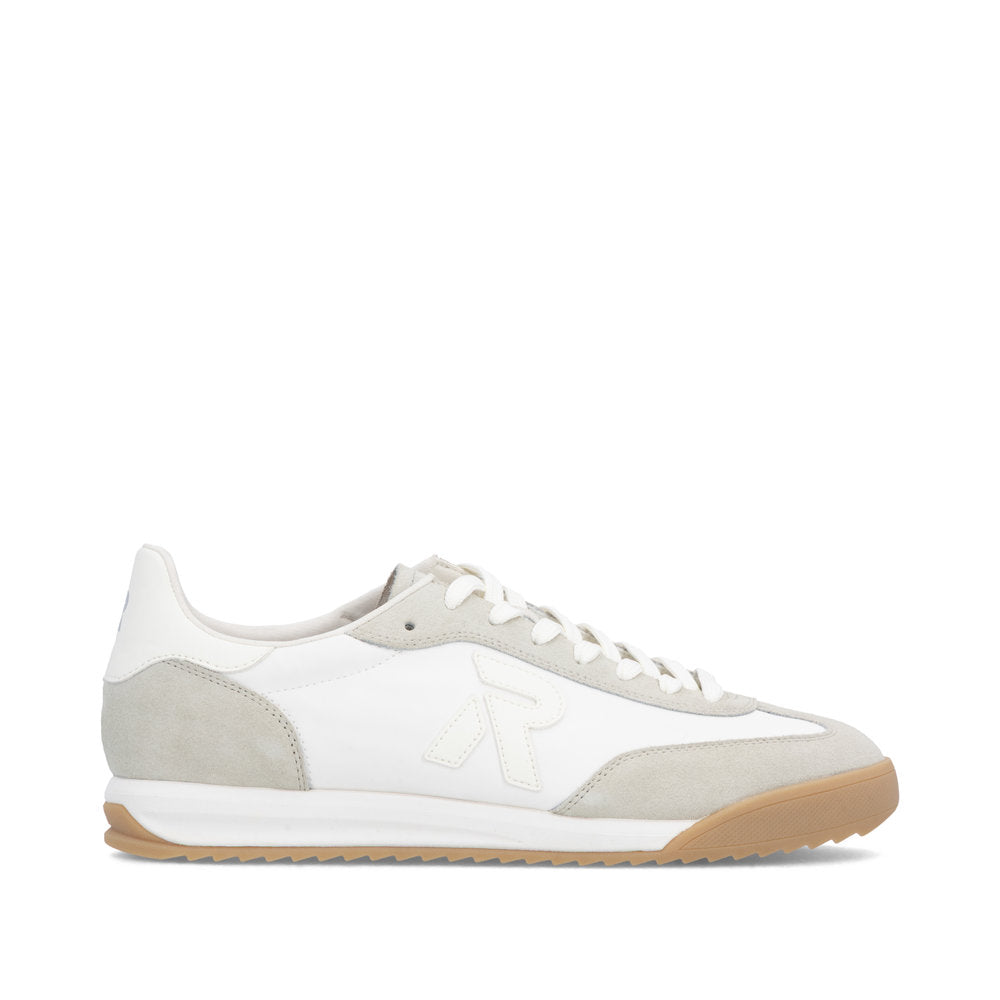 Rieker White and Grey Trendy Trainer|U400080