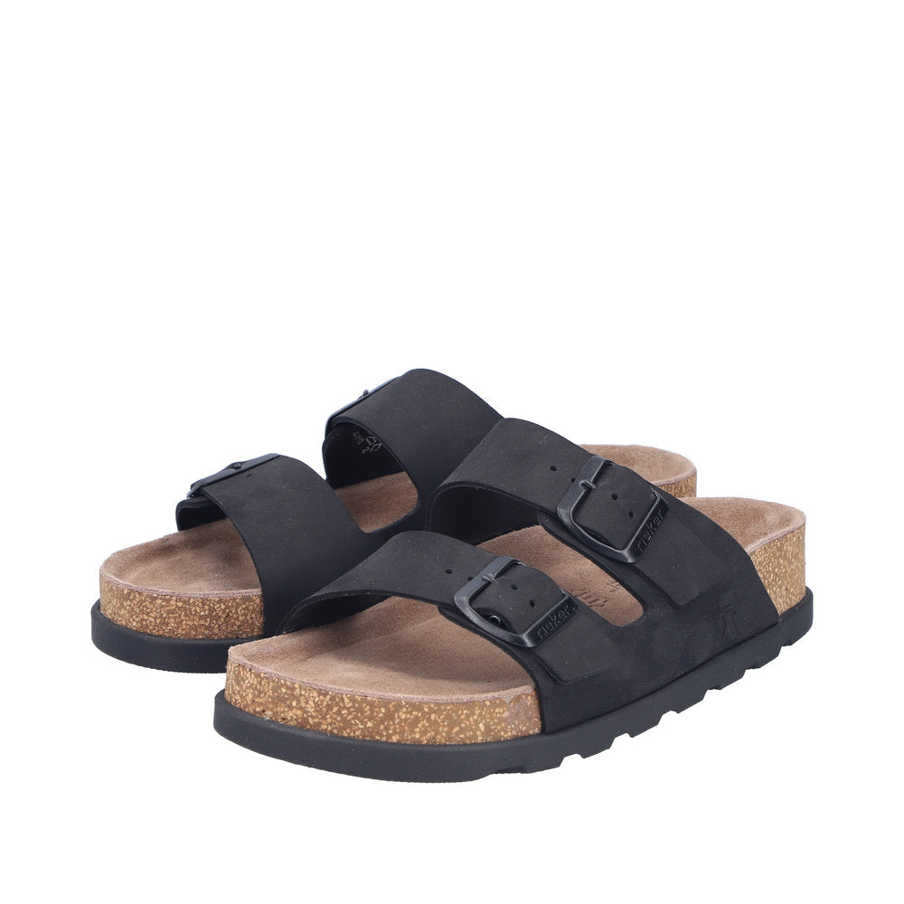 Rieker Black Comfort Mule|V319001