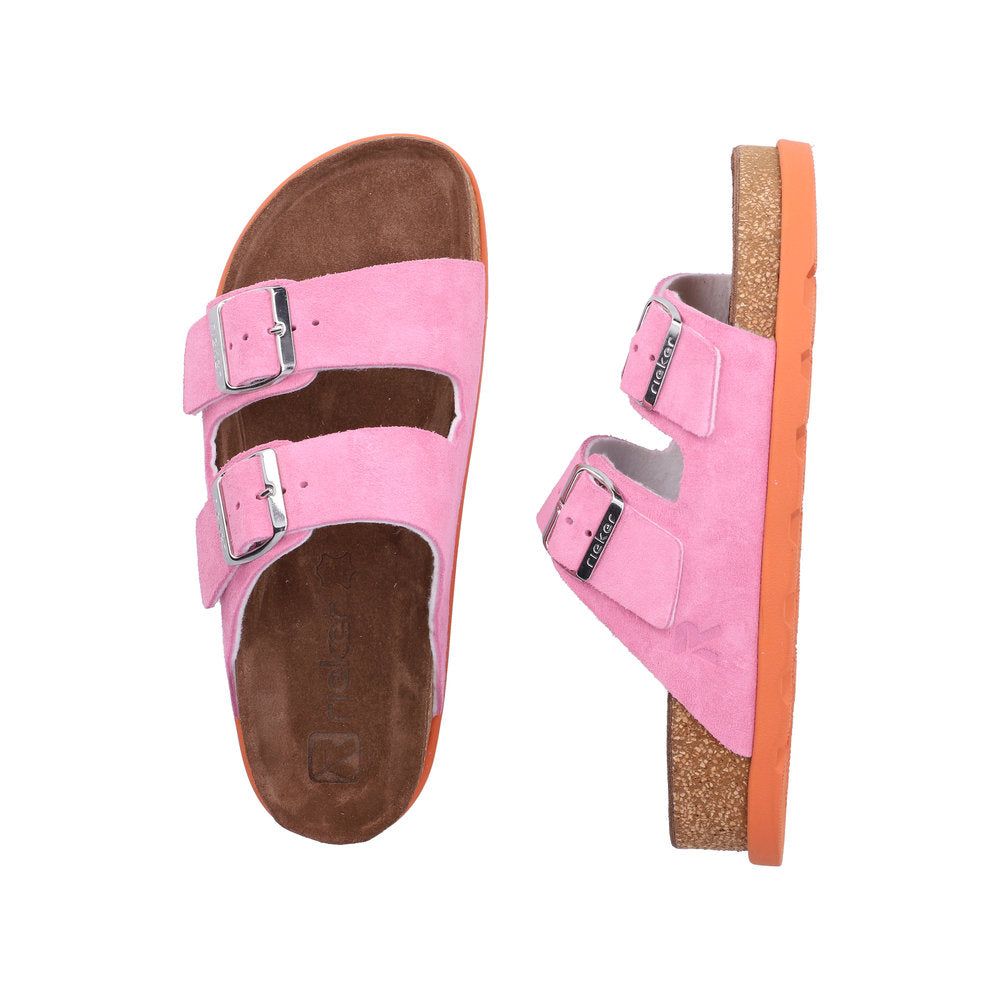 Rieker Pink and Orange Mule|V319031