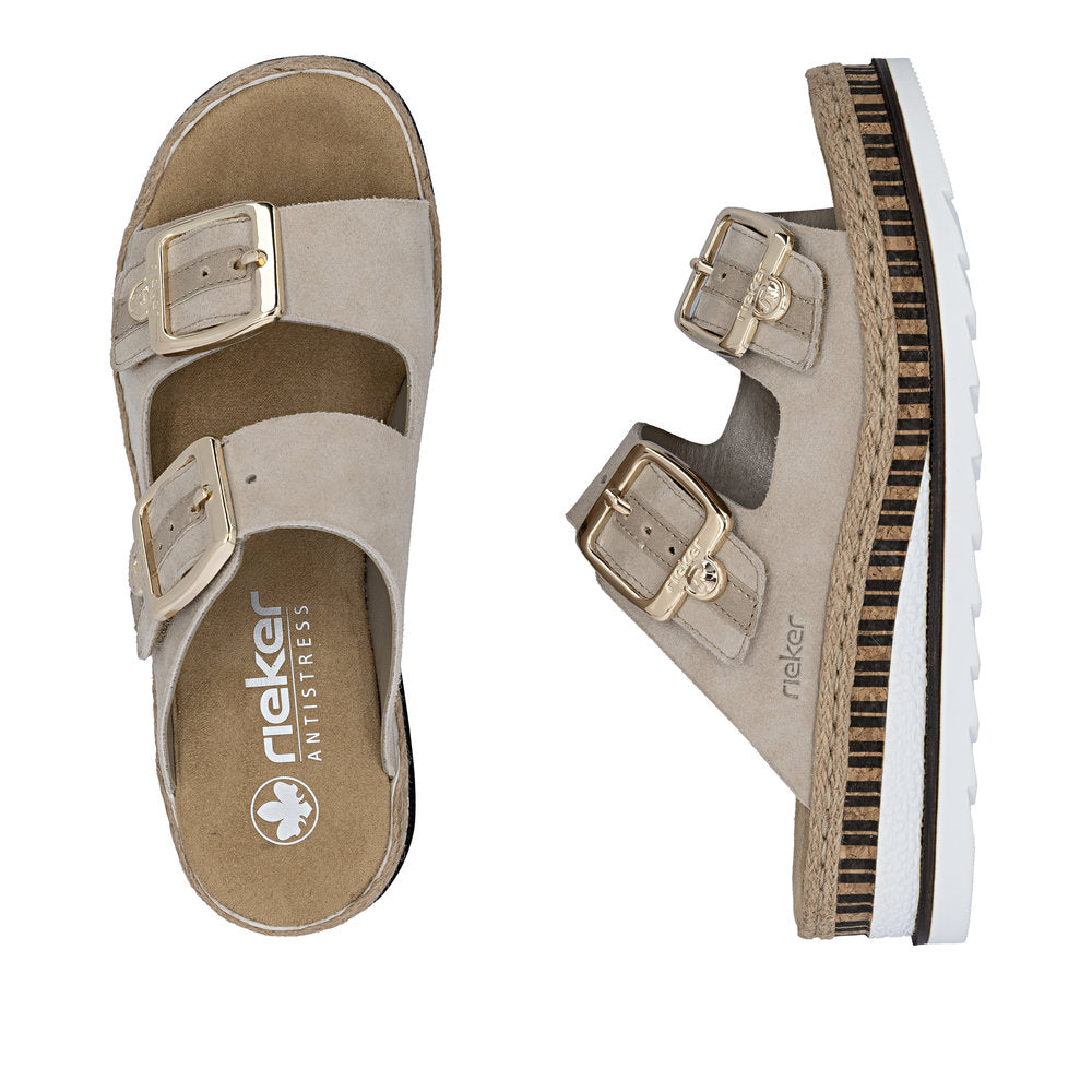 Rieker Beige Comfort Sandal|V795560N