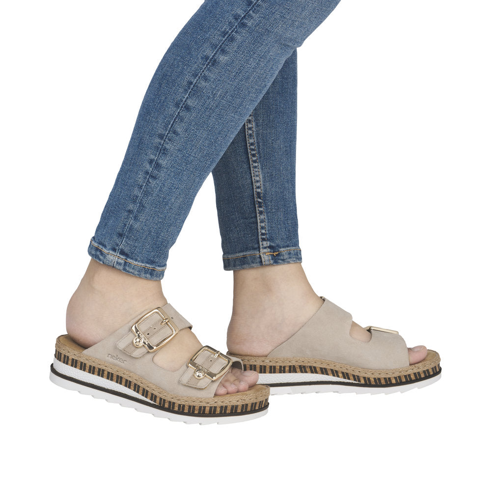 Rieker Beige Comfort Sandal|V795560N