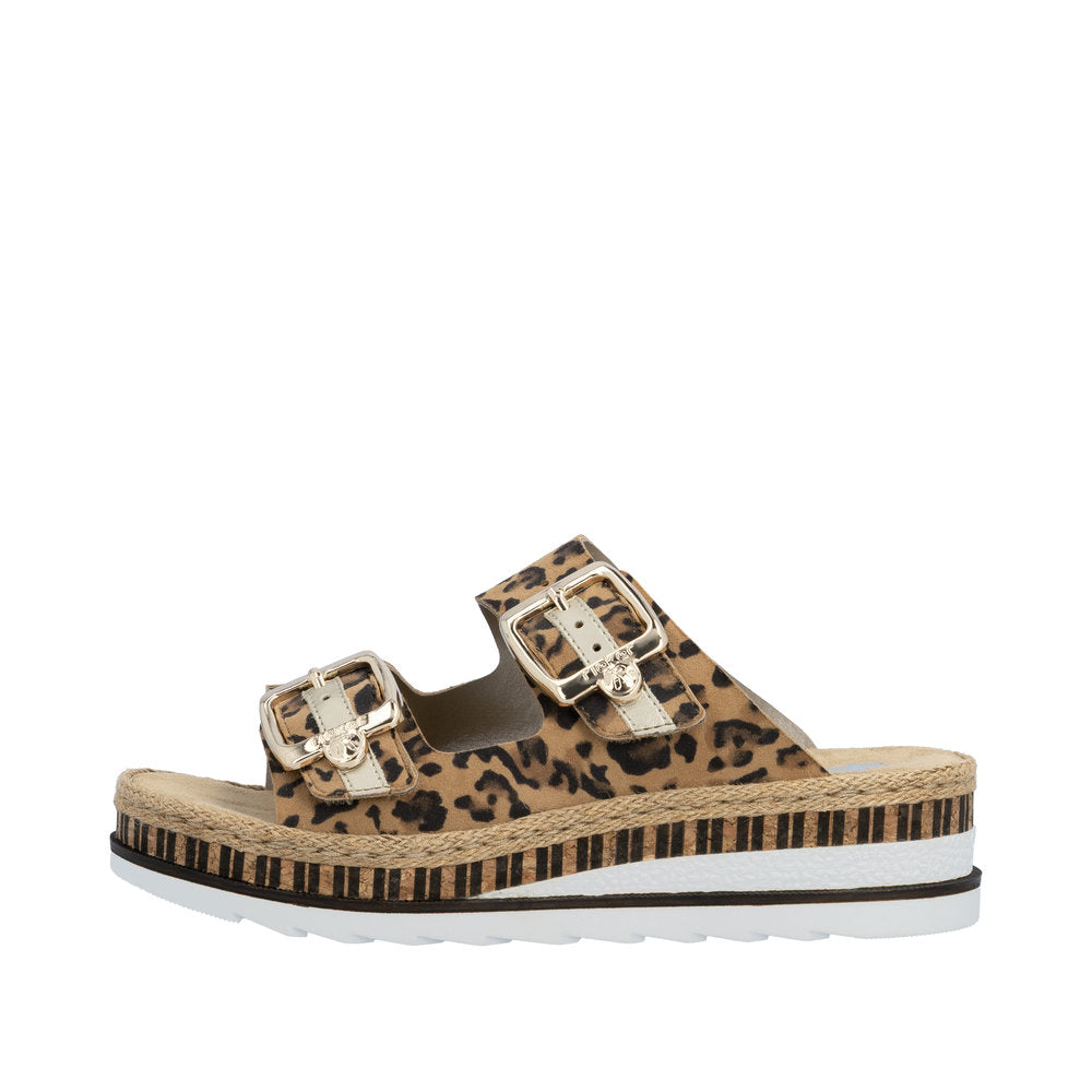 Rieker Leo Print Wedge Sandal|V795590M