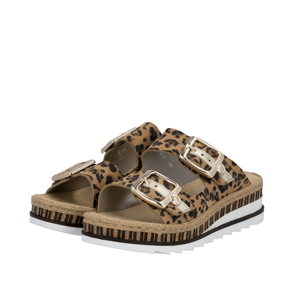 Rieker Leo Print Wedge Sandal|V795590M