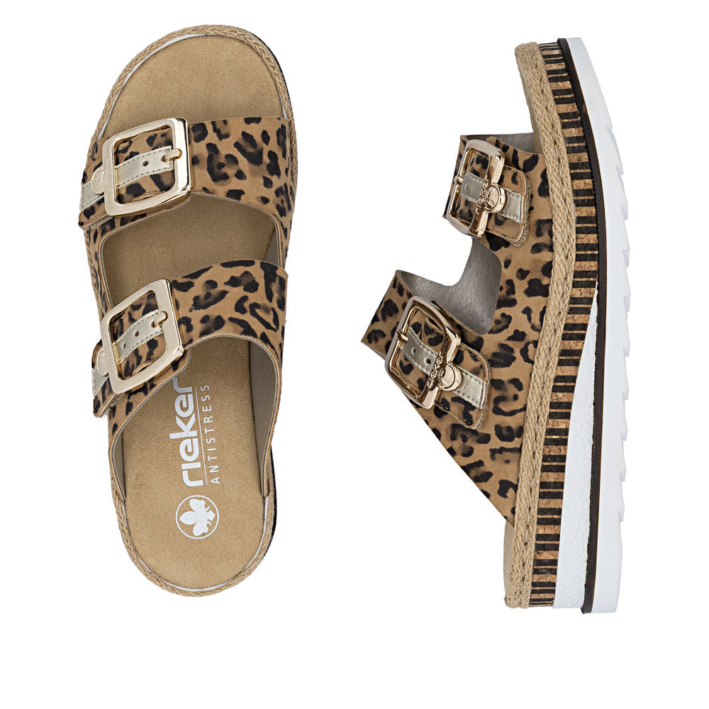 Rieker Leo Print Wedge Sandal|V795590M