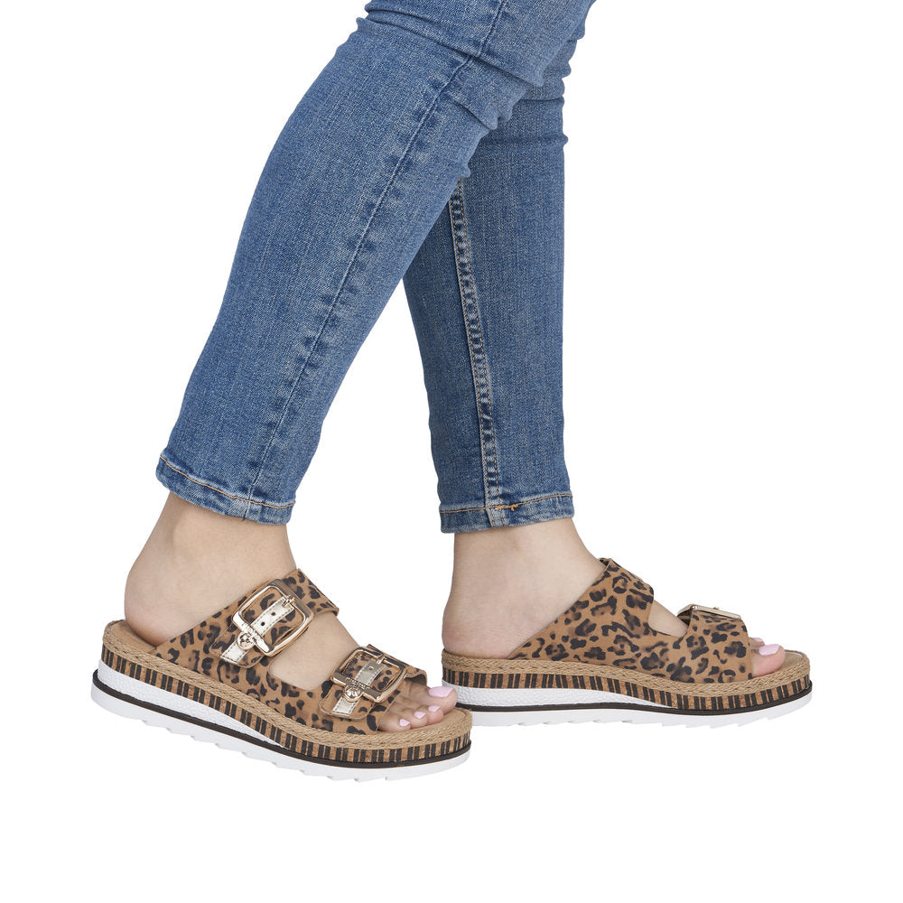 Rieker Leo Print Wedge Sandal|V795590M