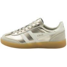 Load image into Gallery viewer, Silver sneaker with 'Gola' branding on a white background
