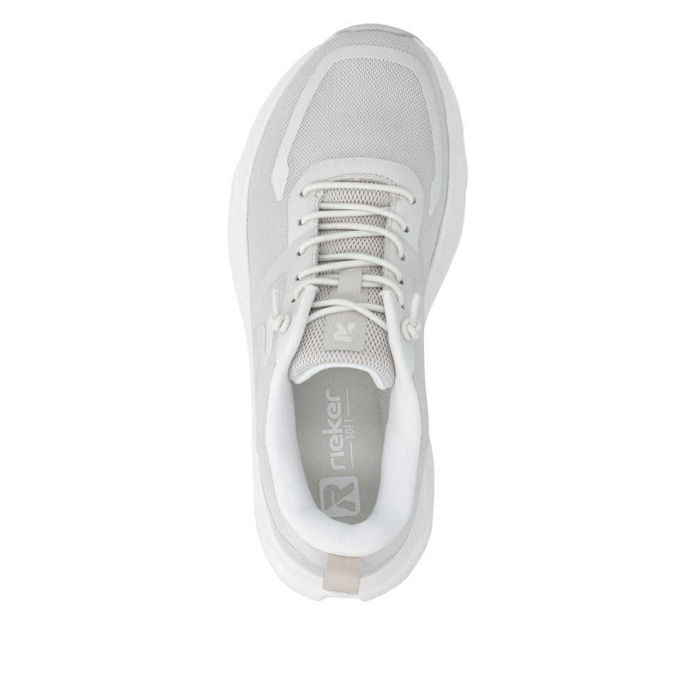 Rieker White Platform Trainer|W350460
