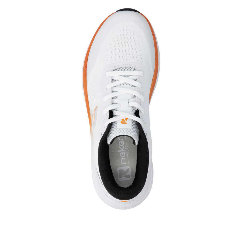 Rieker White Wide Fit Trainer|W410280