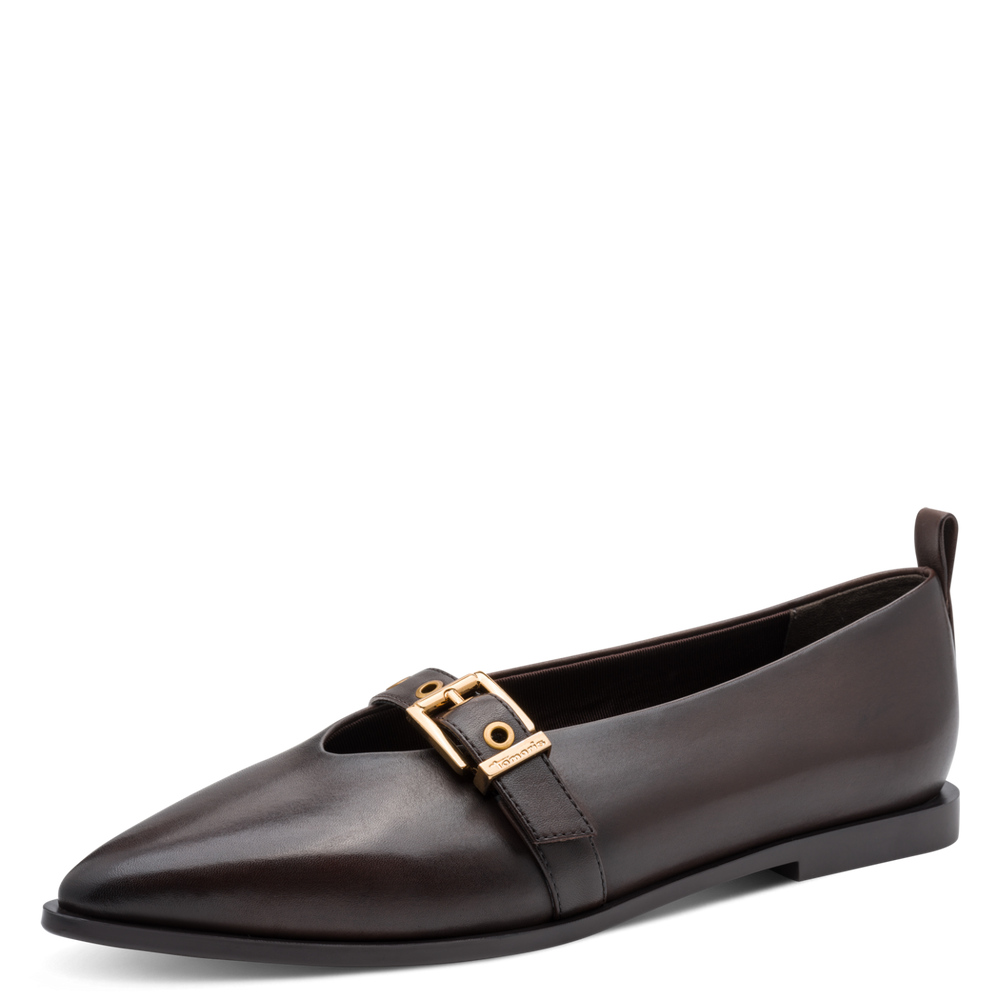 Tamaris Mahogany Brown Mary Jane |122151342