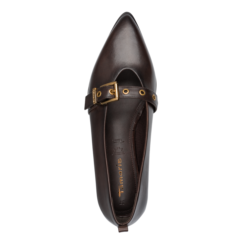 Tamaris Mahogany Brown Mary Jane |122151342