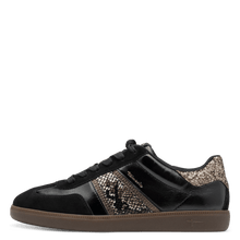 Load image into Gallery viewer, Tamaris Black And Snake Print Trainer|123624081
