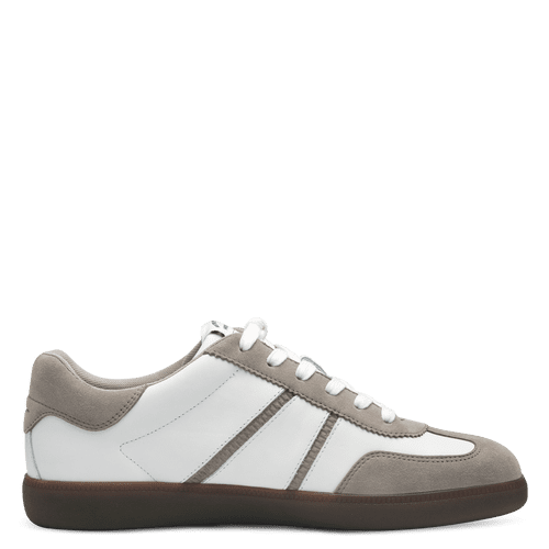 Tamaris White & Taupe Trainer |123624147