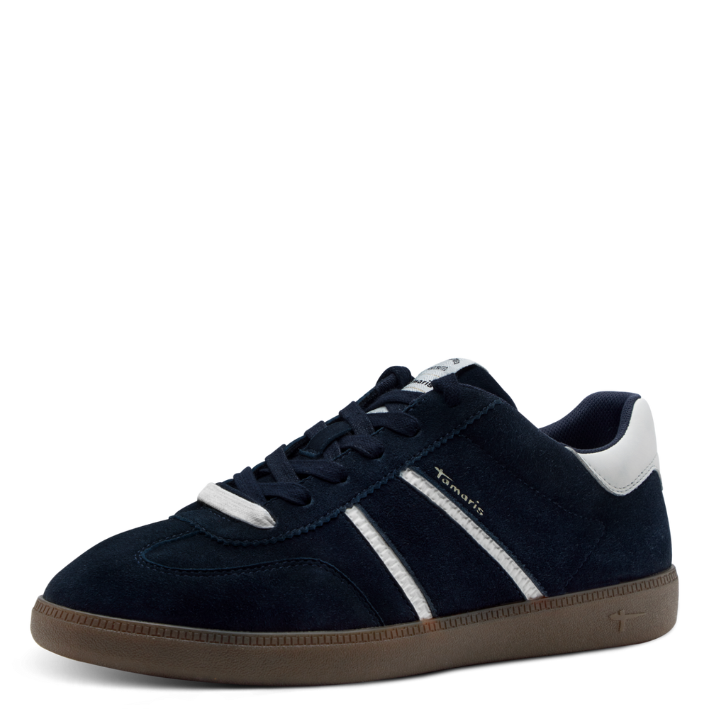 Tamaris Navy & White Trainer|123624805