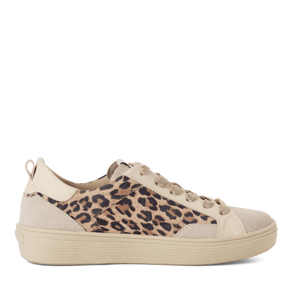 Tamaris Leo Print Leather Trainer|123706329