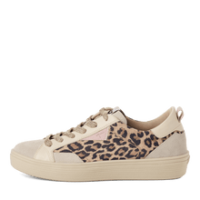 Load image into Gallery viewer, Tamaris Leo Print Leather Trainer|123706329
