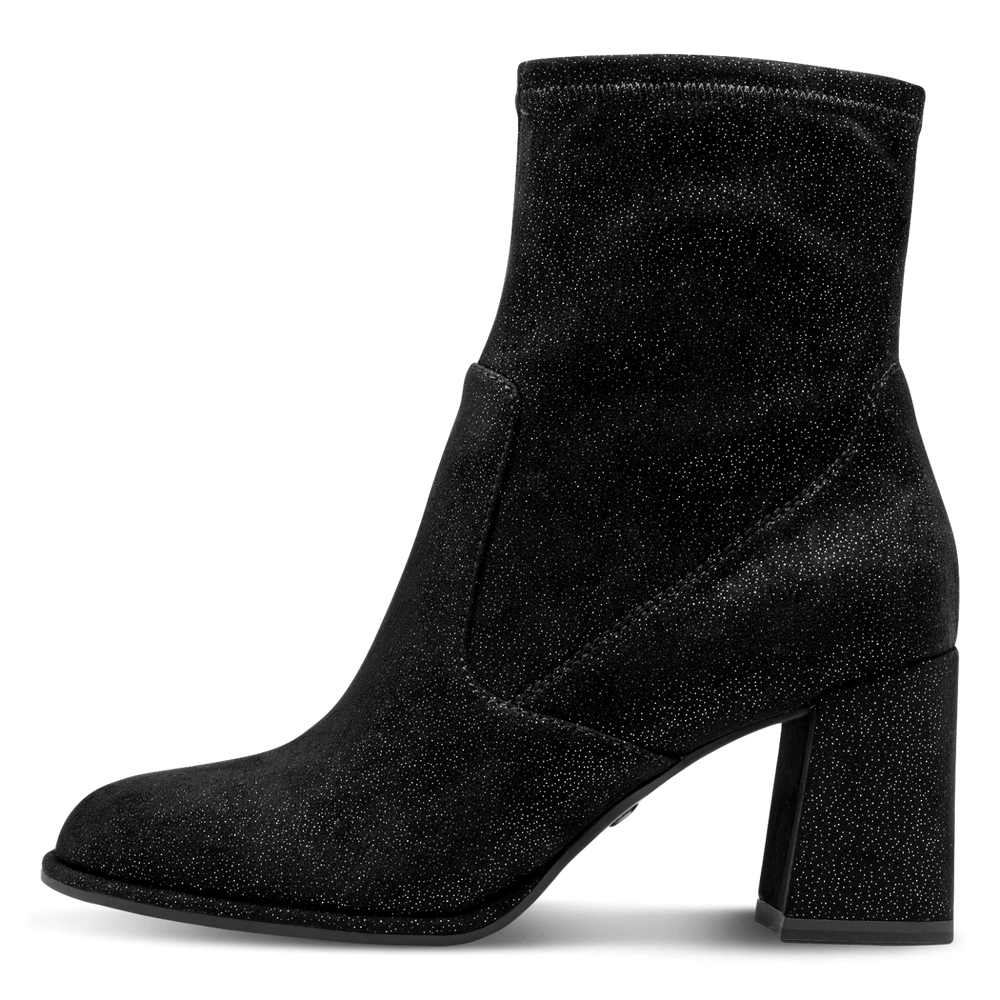 Tamaris Black High Block Heel Ankle Boot|125057006