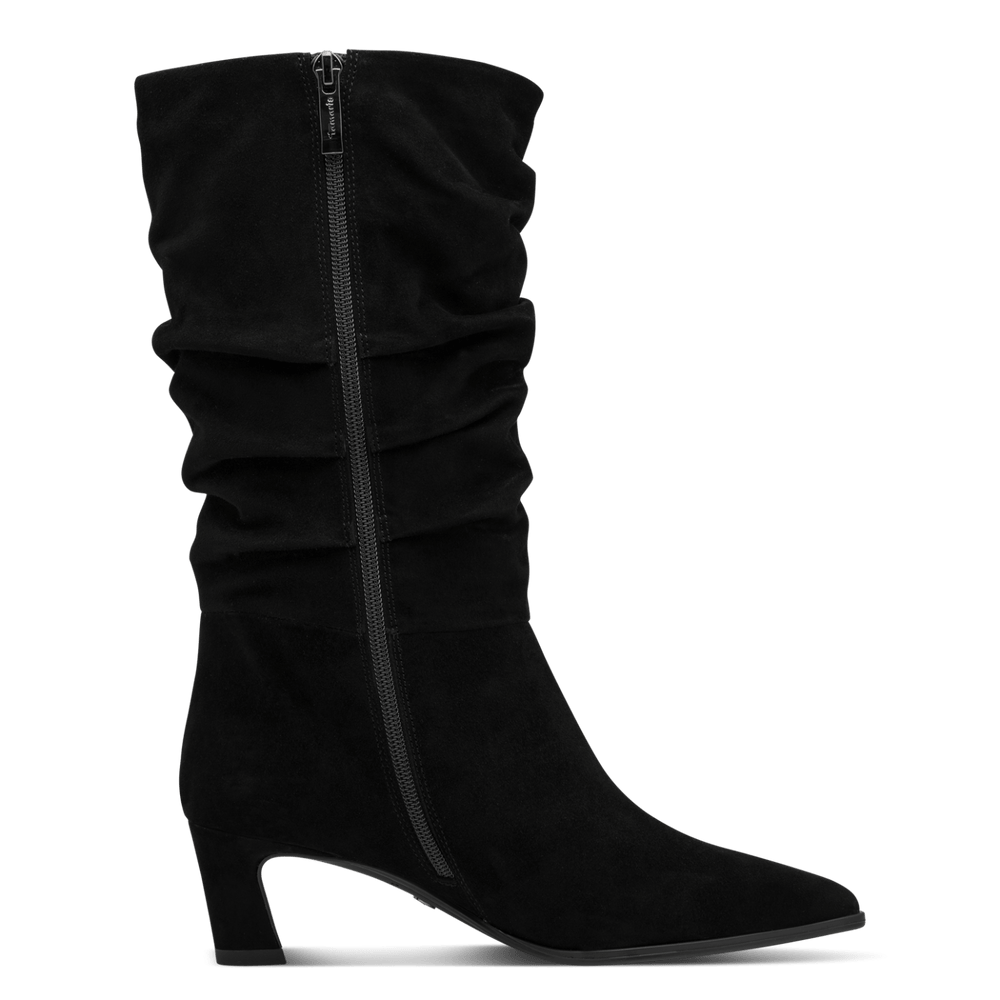 Tamaris Black Ruched Mid Boot|125308001