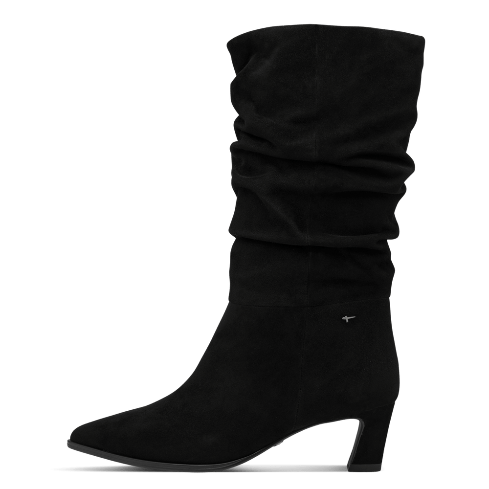 Tamaris Black Ruched Mid Boot|125308001