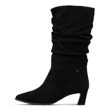 Load image into Gallery viewer, Tamaris Black Ruched Mid Boot|125308001
