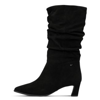 Tamaris Black Ruched Mid Boot|125308001