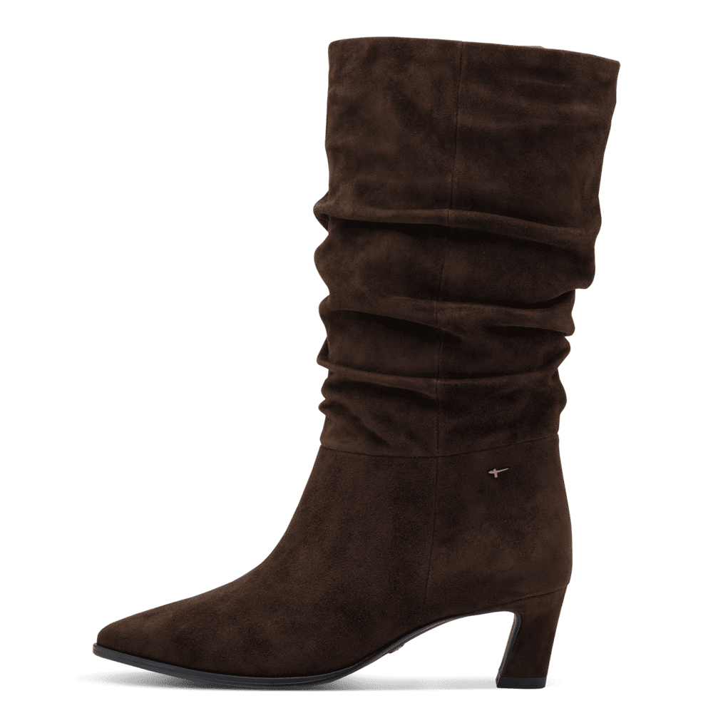 Tamaris Dark Brown Ruched Mid Boot|125308304