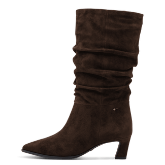 Tamaris Dark Brown Ruched Mid Boot|125308304