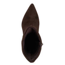 Load image into Gallery viewer, Tamaris Dark Brown Ruched Mid Boot|125308304
