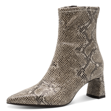 Load image into Gallery viewer, Tamaris Snake Print Ankle Boot|125315483M
