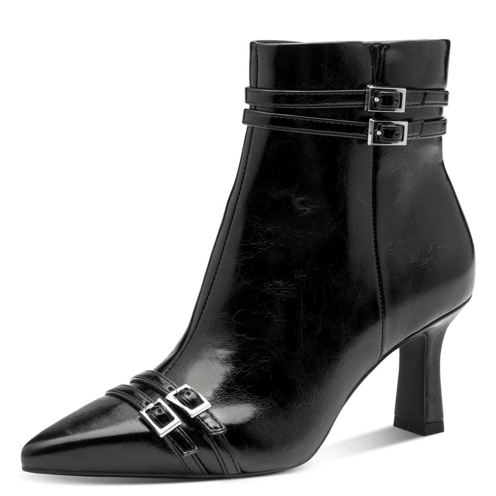 Tamaris Black Hi Heel Ankle Boot|125356001