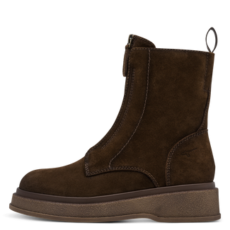 Tamaris Brown Suede Ankle Boot|125424300