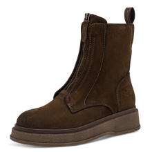Load image into Gallery viewer, Tamaris Brown Suede Ankle Boot|125424300
