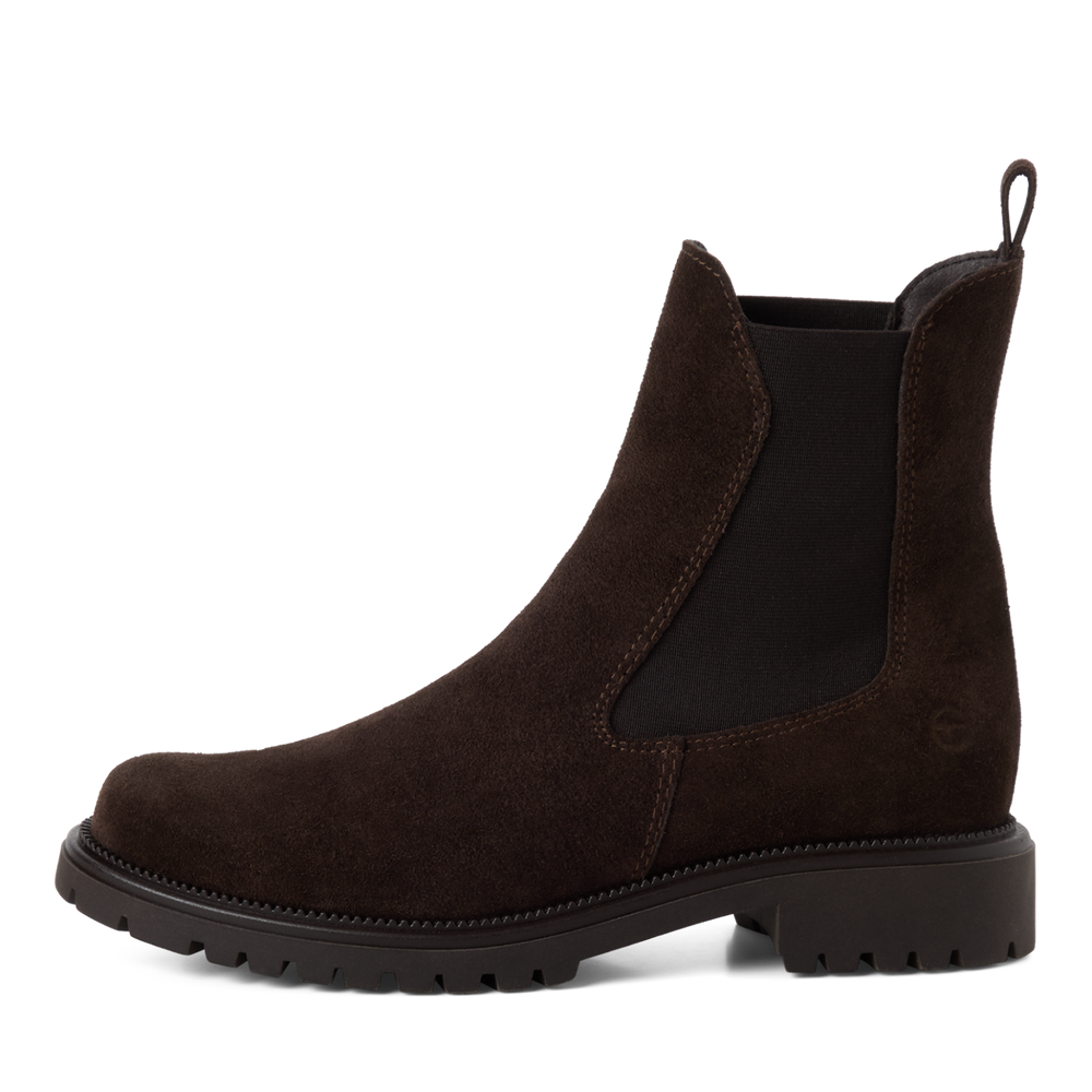 Tamaris Brown Suede Chelsea Boot|125427304M