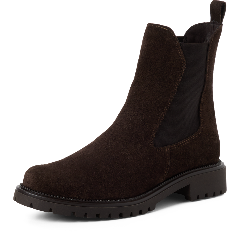 Tamaris Brown Suede Chelsea Boot|125427304M