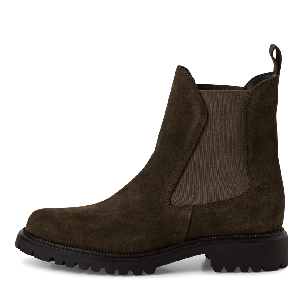 Tamaris Olive Green Chelsea Ankle Boot|125427722