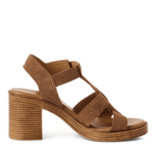Load image into Gallery viewer, Tamaris Brown Block Heel Sandal|128302380
