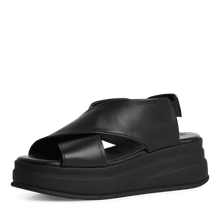 Load image into Gallery viewer, Tamaris Black Platform Sandal|2830344001
