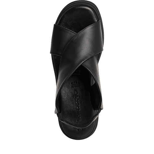 Tamaris Black Platform Sandal|2830344001