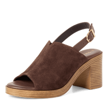 Load image into Gallery viewer, Tamaris Brown Suede Sandal|128304304
