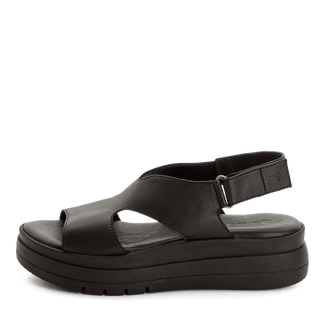 Tamaris Black platform Sandal|128305001