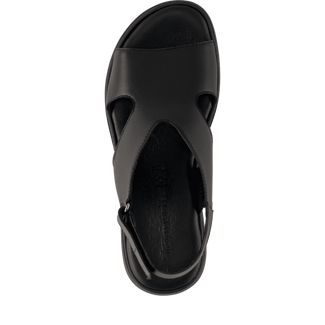 Tamaris Black platform Sandal|128305001