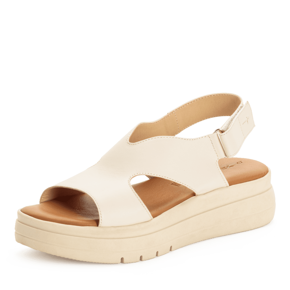 Tamaris Beige Platform Sandal|128305418