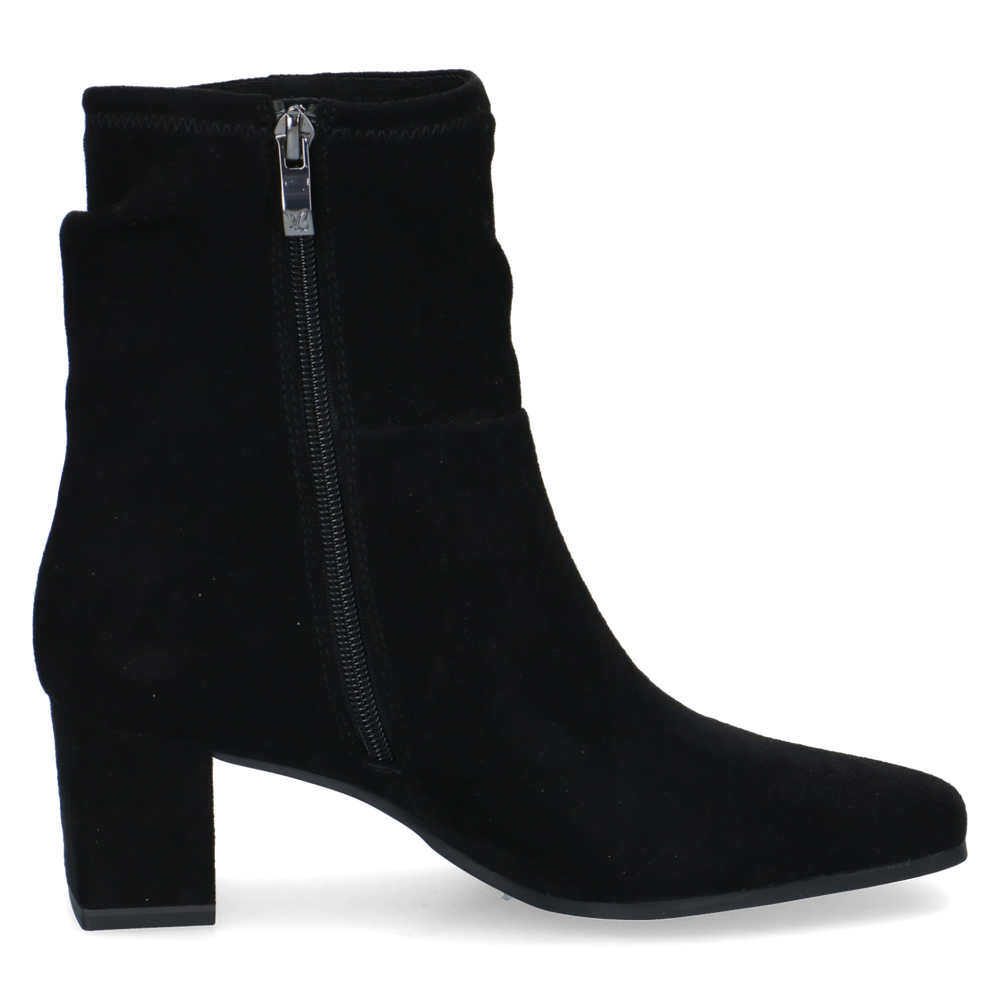 Caprice Wide Fit Black Ankle Boot|25304044-Ankle Boot