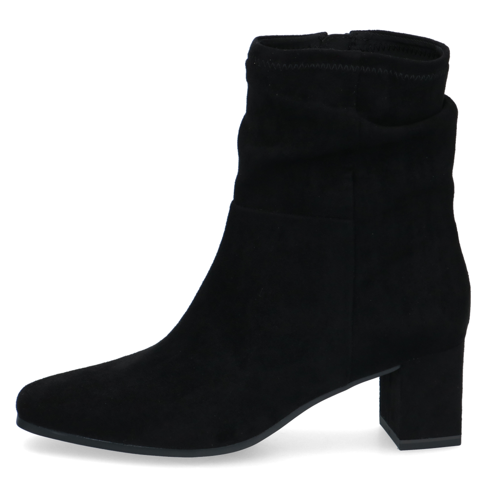 Caprice Wide Fit Black Ankle Boot|25304044-Ankle Boot