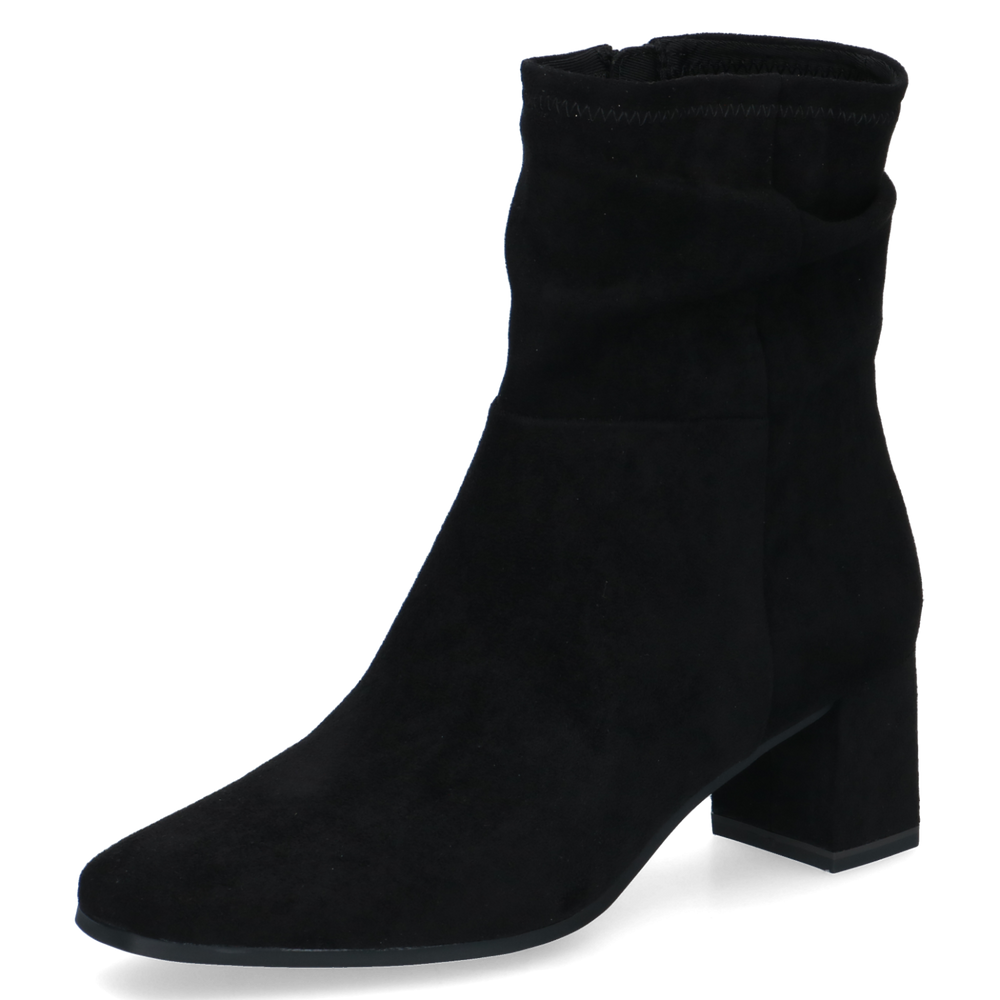 Caprice Wide Fit Black Ankle Boot|25304044-Ankle Boot
