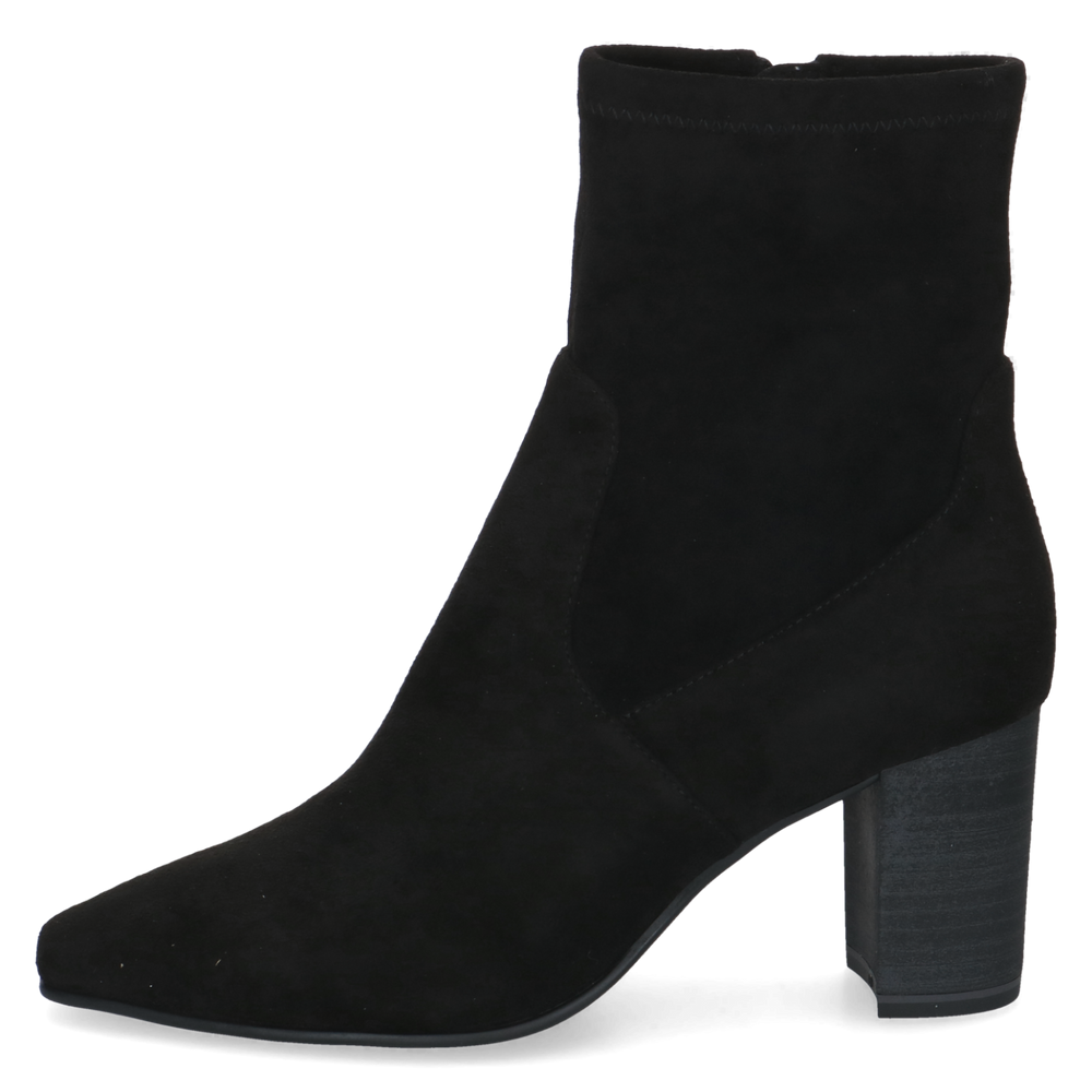 Caprice Wide Fit Black Ankle Boot|25311044