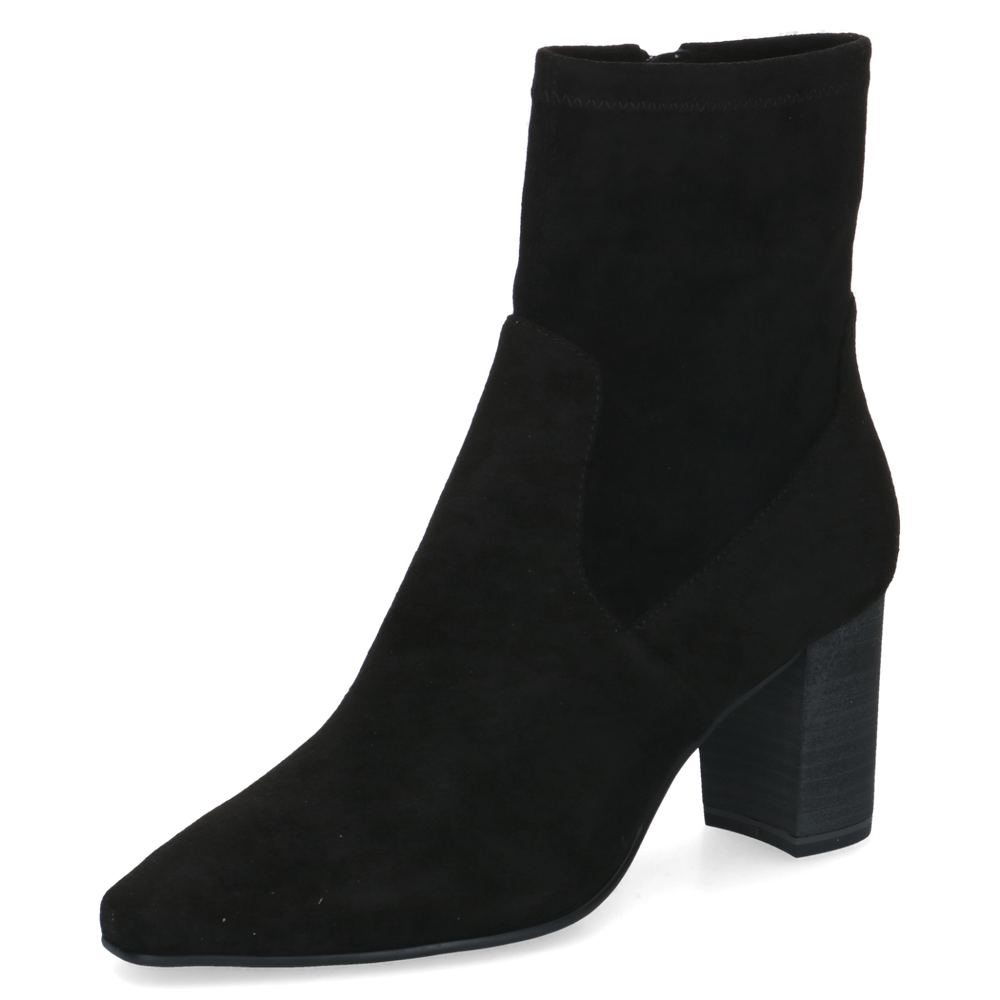 Caprice Wide Fit Black Ankle Boot|25311044