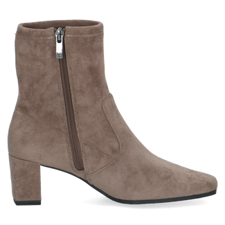 Caprice Wide Fit Cafe Brown Stretch Ankle Boot|925354306