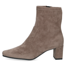 Load image into Gallery viewer, Caprice Wide Fit Cafe Brown Stretch Ankle Boot|925354306
